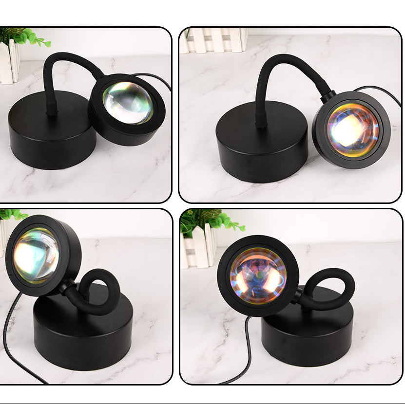 Slimme Zonsondergang Lamp – LED Projectie Nachtlamp met RGB, App Bediening en Afstandsbediening