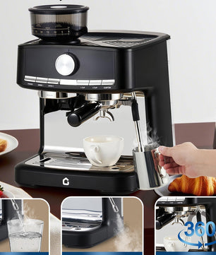 Espressomachine 20 Bar met Molen en Melkopschuimer