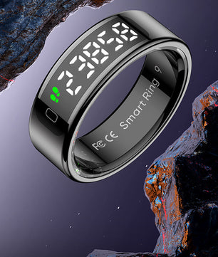 Slimme Ring met Touch Display en Draadloos Opladen – Gezondheidsmonitor en Waterdicht