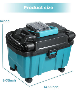 Draadloze Nat- en Droogstofzuiger 200W – Borstelloze Motor, HEPA Filter en Blaasfunctie