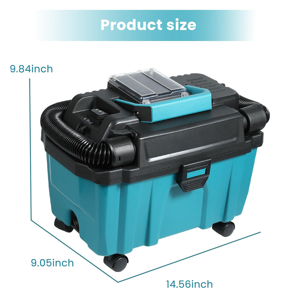 Draadloze Nat- en Droogstofzuiger 200W – Borstelloze Motor, HEPA Filter en Blaasfunctie