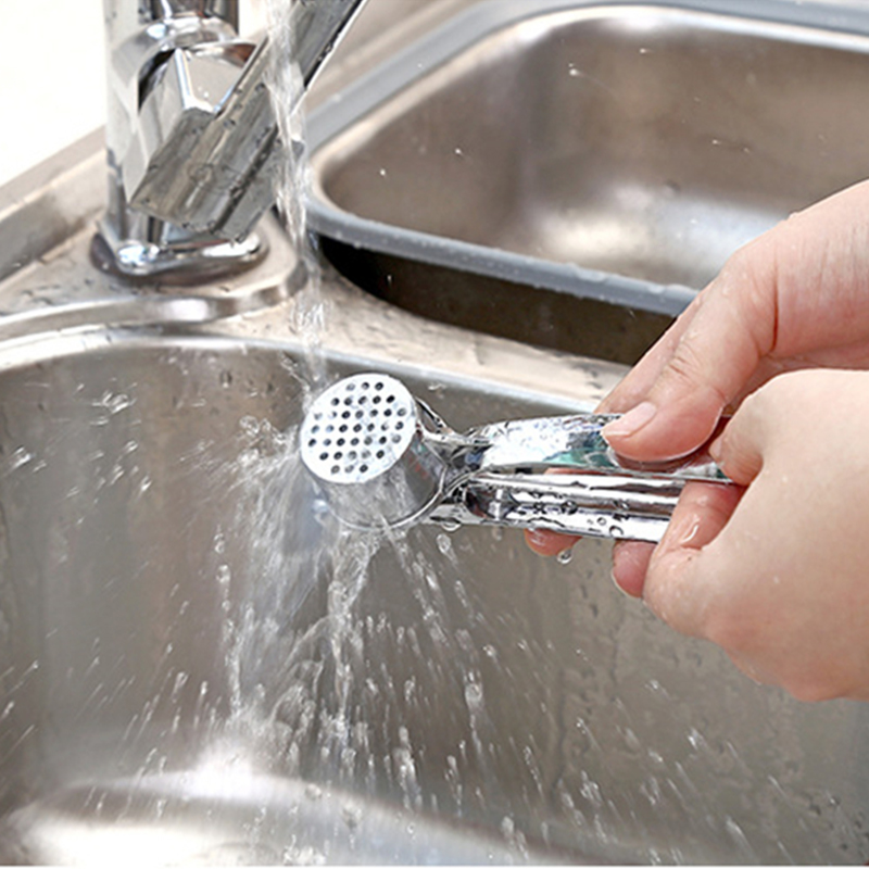 RVS Knoflookpers – Handmatige Knoflook Crusher en Squeezer voor Keuken