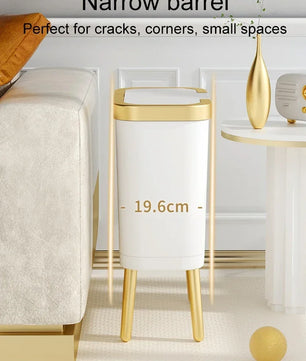 Sedia Prullenbak (15 Liter) - Wit / Goud