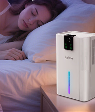 Compacte Luchtontvochtiger 2800 ml – Stil met Touch Display, Timer en RGB Verlichting