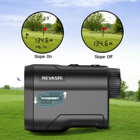 Golf Laser Afstandsmeter 600–1000m – Flag Lock, Hellingscompensatie en Scanmodus