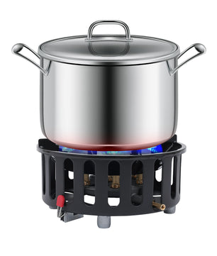 Krachtig Camping Gasfornuis – 7-Core Brander met 21000W en Winddicht Ontwerp voor Outdoor Koken