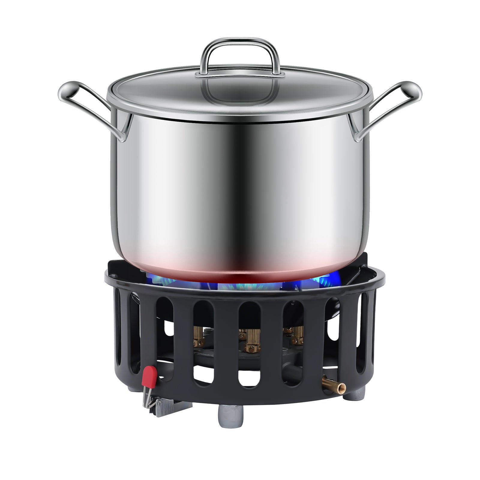 Krachtig Camping Gasfornuis – 7-Core Brander met 21000W en Winddicht Ontwerp voor Outdoor Koken