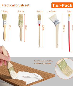 31-Delige Verfroller Set – Schildergereedschap met Rollen, Penselen en Verfbak