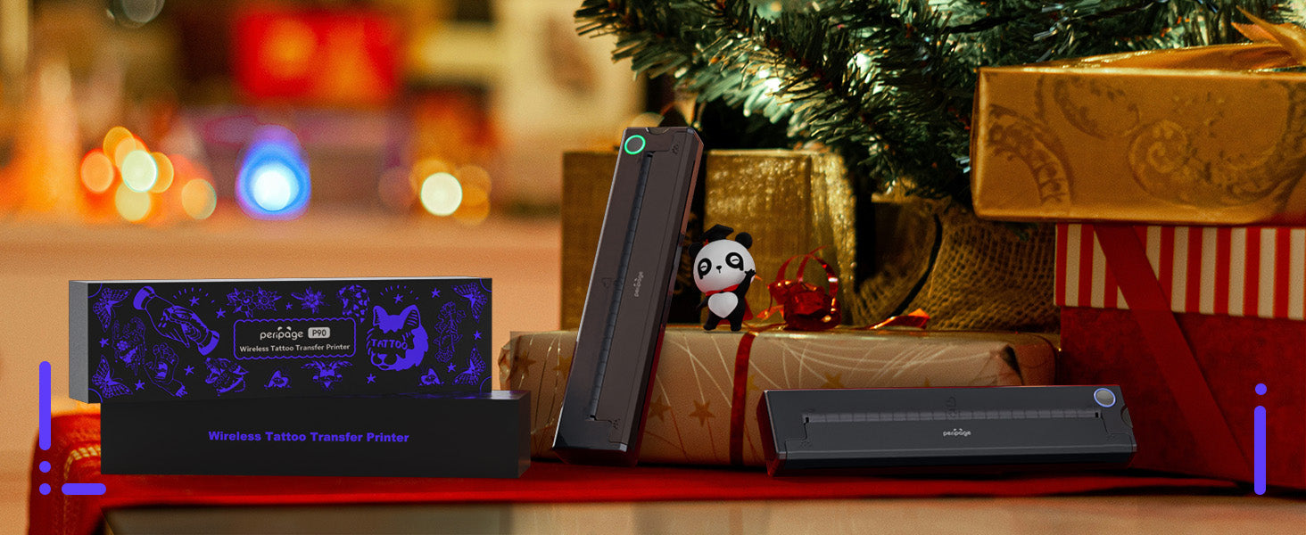 Draadloze Thermische Tattoo Stencilprinter met Transferpapier – Compatibel met Telefoon en PC