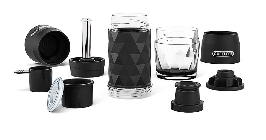 Draagbare 3-in-1 Espressomaker voor Capsules en Gemalen Koffie