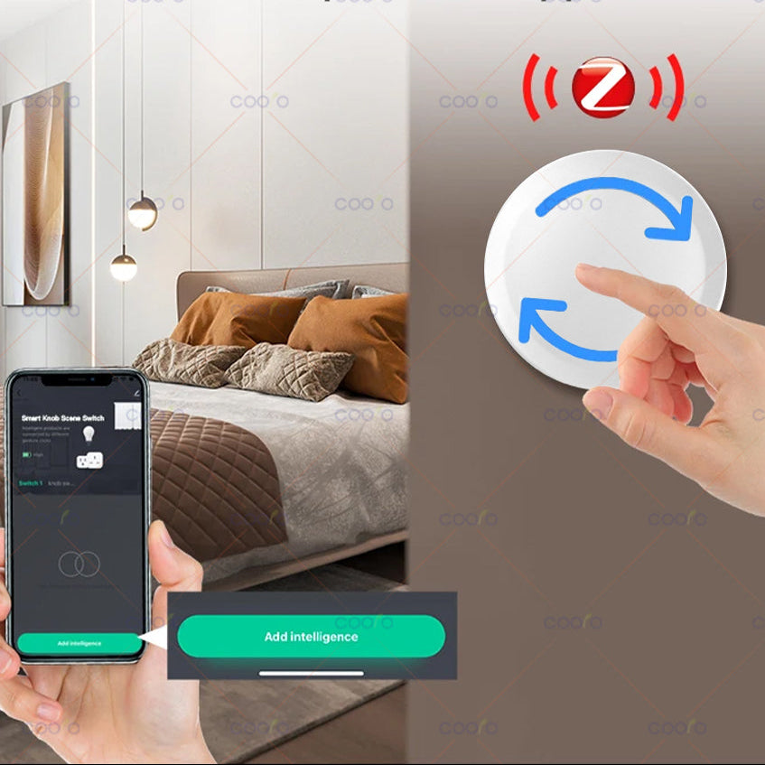 ZigBee Slimme Scène Knop Schakelaar – Draadloze Dimmer en Smart Home Afstandsbediening