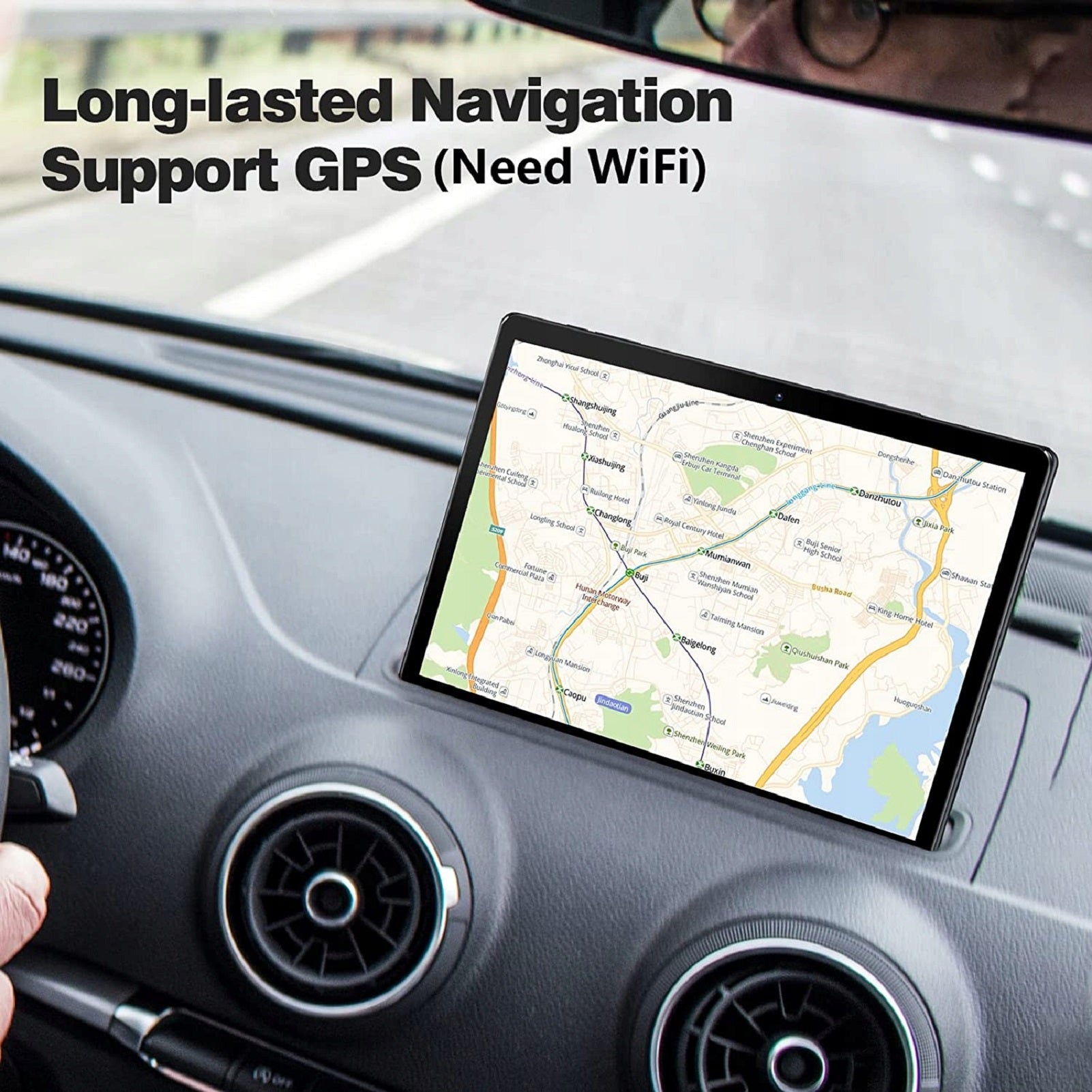 10 Inch Android Tablet met SIM-slot en WiFi – Quad-Core Touchscreen Tablet met GPS en Dubbele Camera