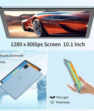 10 Inch Android Tablet met WiFi6 en 128 GB Opslag – Octa-Core Tablet met IPS Scherm en Lange Batterijduur