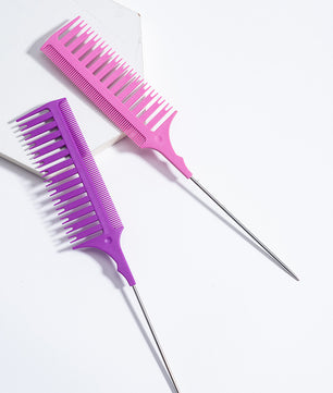 Pro Tip-Tail Kapperskam – Dubbelzijdige Highlight Kam voor Haarverf en Nauwkeurige Haarpartitie