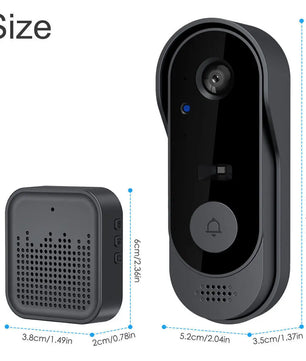 Draadloze Video Deurbel met Camera Wifi HD Nachtzicht