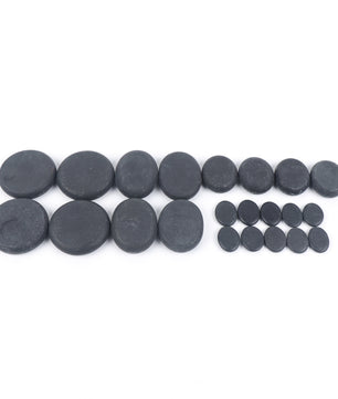 20-delige Hot Stone Massageset met Verwarmingsbox – Basalt Massagestenen voor Professionele Spa en Ontspanning