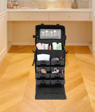 Multifunctionele Kapperstas met Wielen – Professionele Beauty Trolley met 8 Laden