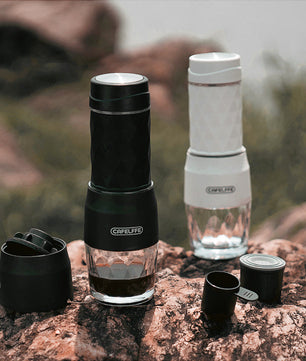 Draagbare 3-in-1 Espressomaker voor Capsules en Gemalen Koffie