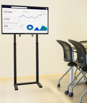 Hoge TV Vloerstandaard 32–65 inch – In Hoogte Verstelbare Vrijstaande TV Beugel