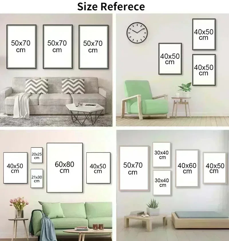 Abstracte Vrouw Poster op Canvas – Moderne Kunst Wanddecoratie voor Woonkamer