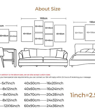 Retro Groovy Muziek Poster – Moderne Canvas Wanddecoratie