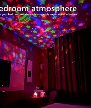 LED Sterrenhemel Projector – Galaxy Lamp met Maan en Sterren, RGB Nachtlamp en Sfeerverlichting