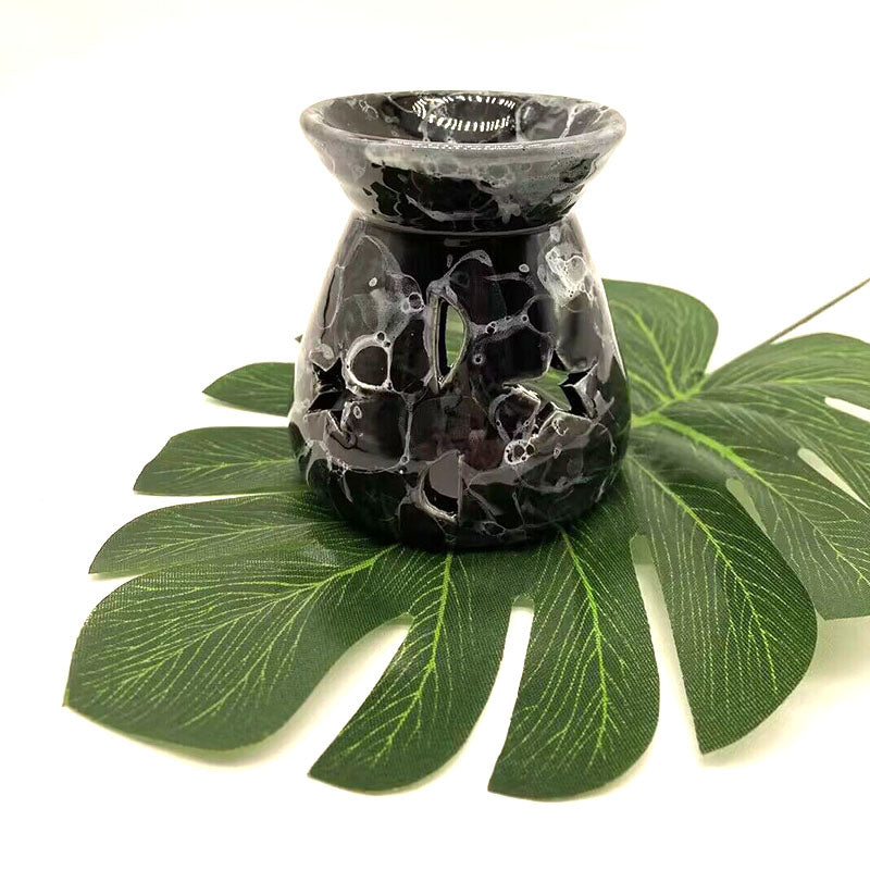 Keramische Aromatherapie Brander – Essentiële Olie Lamp met Kaars voor Romantische Sfeer en Decoratie