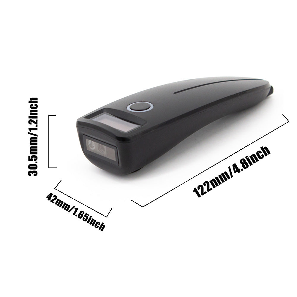 Mini Draadloze 2D Barcodescanner – Bluetooth QR en Barcode Reader met Opslagfunctie