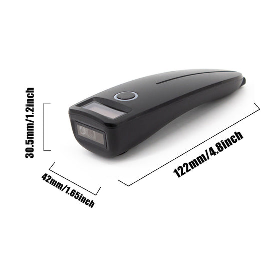 Mini Draadloze 2D Barcodescanner – Bluetooth QR en Barcode Reader met Opslagfunctie