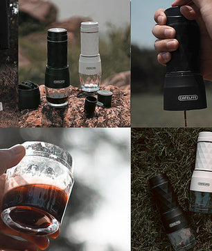 Draagbare 3-in-1 Espressomaker voor Capsules en Gemalen Koffie