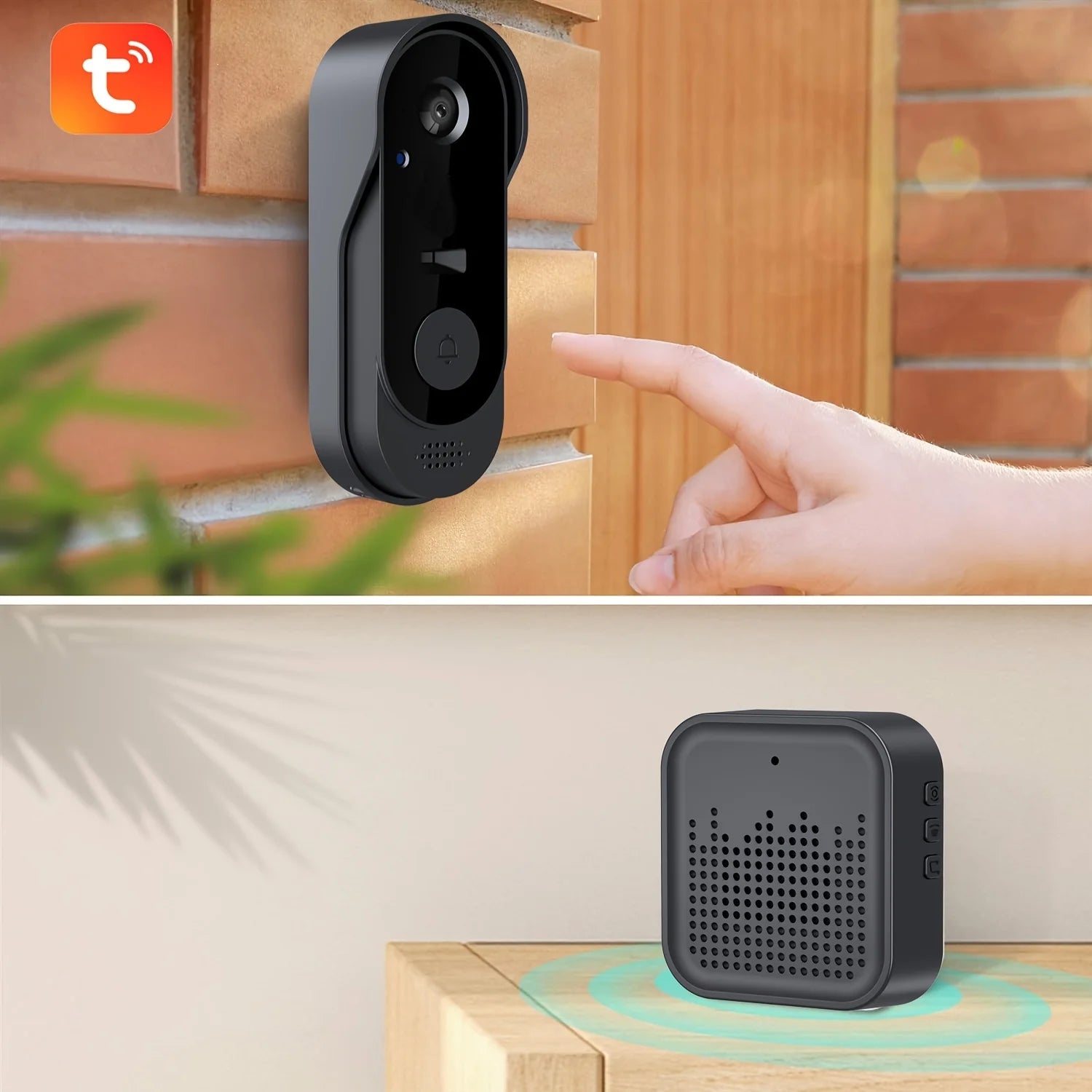 Draadloze Video Deurbel met Camera Wifi HD Nachtzicht
