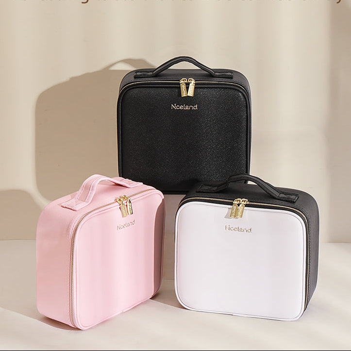 Make-up Koffer met Spiegel en Verlichting – Waterdichte Organizer met Verdelers