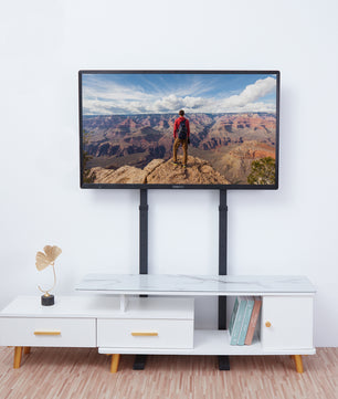 Hoge TV Vloerstandaard 32–65 inch – In Hoogte Verstelbare Vrijstaande TV Beugel