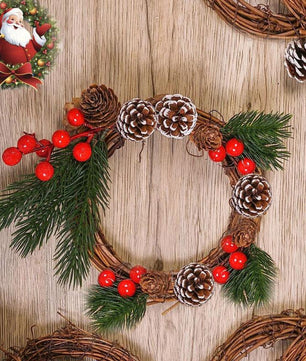 Natuurlijke Rotan Krans – Handgeweven DIY Decoratie voor Deur en Muur