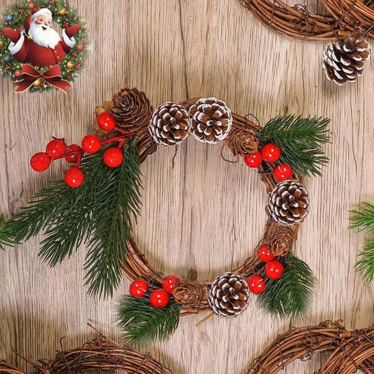 Natuurlijke Rotan Krans – Handgeweven DIY Decoratie voor Deur en Muur