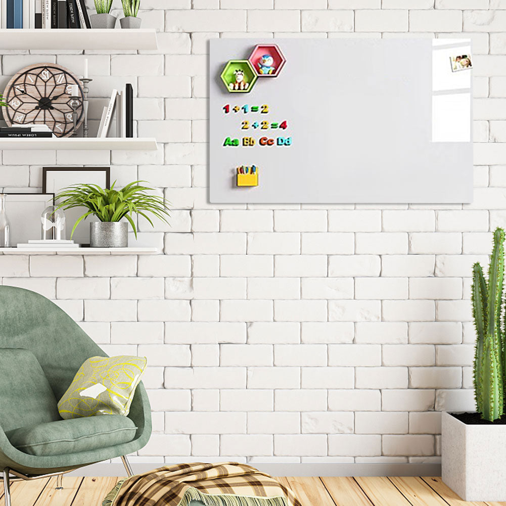 Magnetisch Whiteboard Sticker voor Muur – Droog Uitwisbaar Contactpapier met Accessoires voor Kantoor, Lesgeven en Thuis