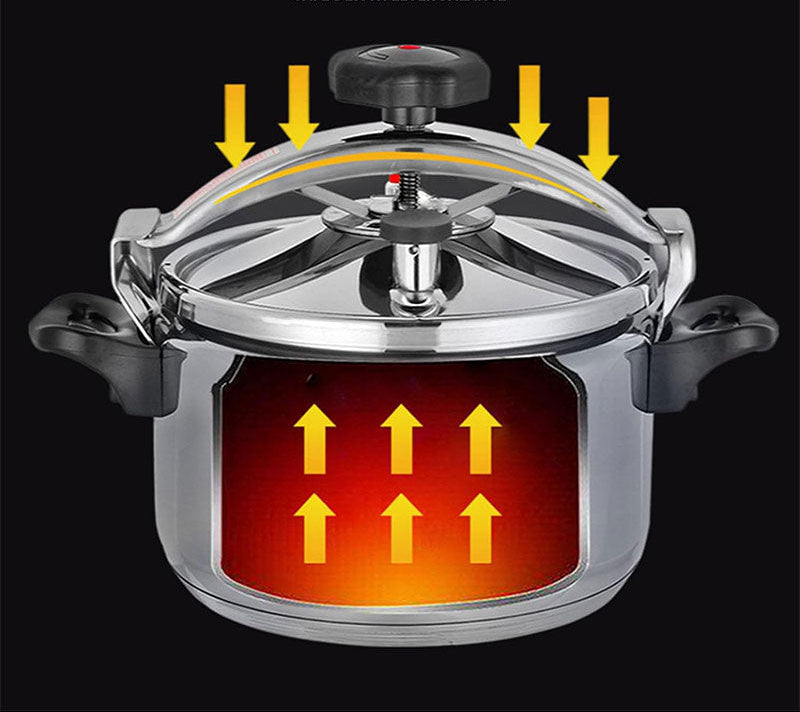 Aluminium Snelkookpan 3L/4L/5L/7L – Gasgeschikt met Easy Lock Deksel en Explosieveilige Constructie