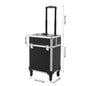Professionele Rollende Make-up Reiskoffer – Cosmetische Trolley met Wielen en Sleutels, Grote Capaciteit