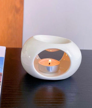 Keramische Aromatherapiebrander – Olieverspreider en Kaarsverwarmer voor Sfeervolle Decoratie