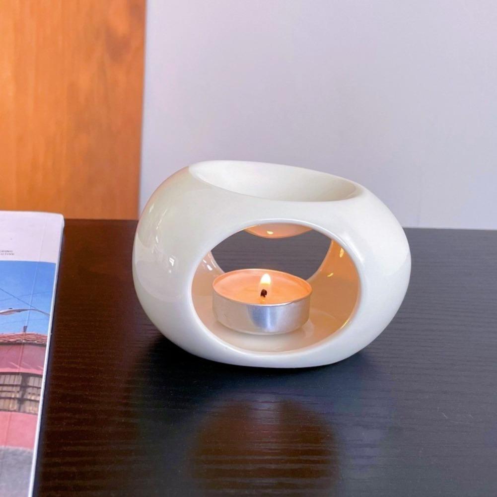 Keramische Aromatherapiebrander – Olieverspreider en Kaarsverwarmer voor Sfeervolle Decoratie