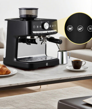 Espressomachine 20 Bar met Molen en Melkopschuimer