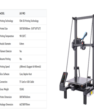 Grote 3D Printer met Touchscreen en 30 × 30 × 40 cm Printvolume