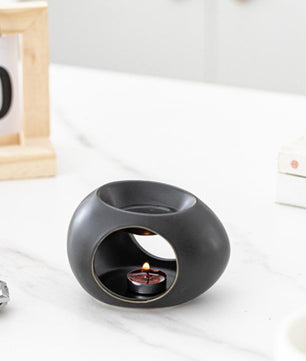 Keramische Aromatherapiebrander – Olieverspreider en Kaarsverwarmer voor Sfeervolle Decoratie