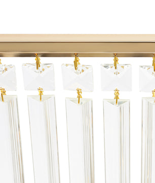 Gouden Kristallen Bloemenstandaard 90 cm – Luxe IJzeren Centerpiece voor Bruiloft en Feestdecoratie