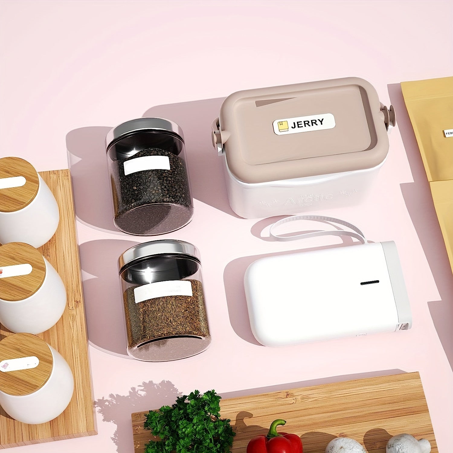 Draagbare Mini Bluetooth Stickerprinter – Inktloze Thermische Labelprinter voor Labels en Organisatie