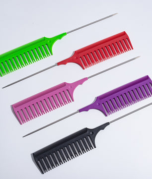 Pro Tip-Tail Kapperskam – Dubbelzijdige Highlight Kam voor Haarverf en Nauwkeurige Haarpartitie