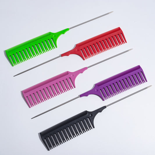 Pro Tip-Tail Kapperskam – Dubbelzijdige Highlight Kam voor Haarverf en Nauwkeurige Haarpartitie