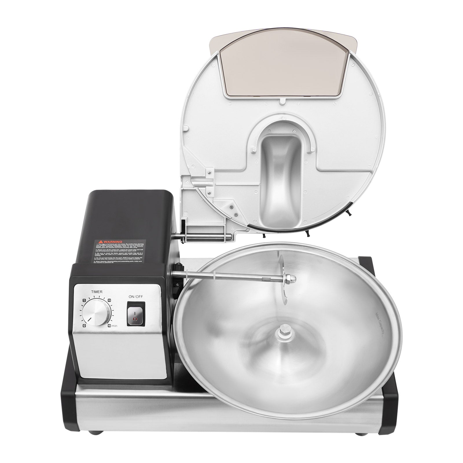 Commerciële Voedselprocessor 5L – Elektrische Groentehakker en Vleesmolen met Timer 250W