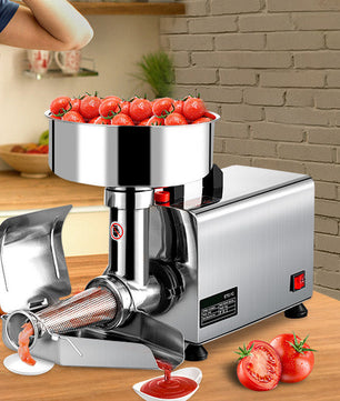 Elektrische Tomatenzeef 370W – Commerciële RVS Sausmaker met Hoge Capaciteit