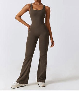 Dames Sport Jumpsuit Push Up – Stretch Fitness Romper voor Yoga en Training